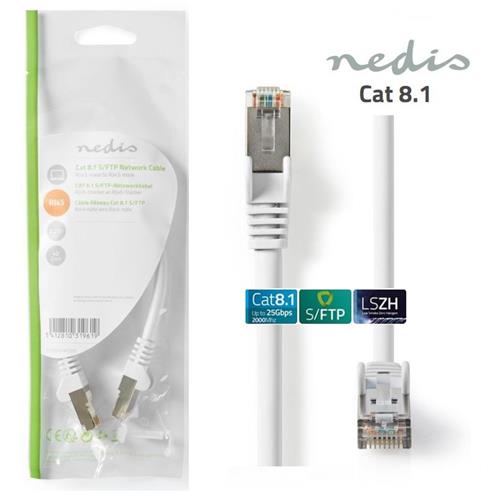 Cable latiguillo Cat.8.1 S/FTP LSHZ 1mt