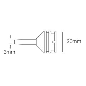Punta desoldador Hakko HK20N