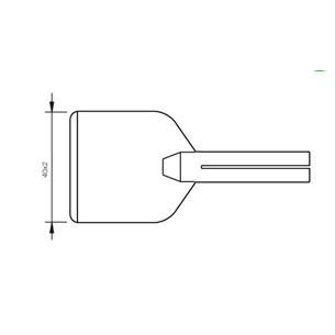 Punta de pala Classic 40mm para 65S JBC 2