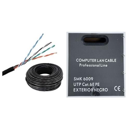 Cable datos UTP cat.6 Negro uso exterior