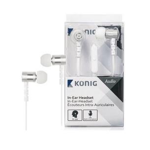 Auricular intrauditivos Nedis con micro blancos in-ear