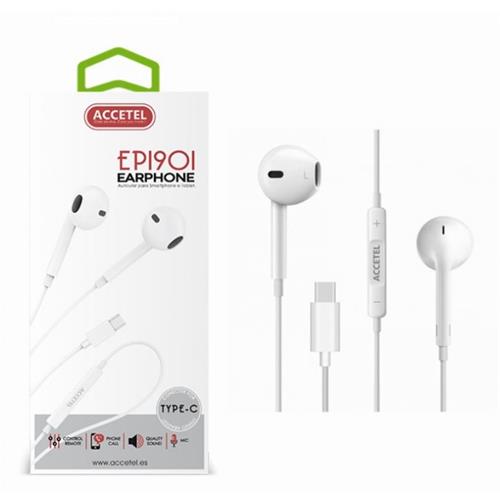 Auricular con micro USB-C Accetel EP1901