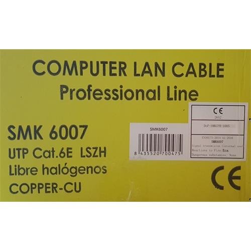 Cable UTP cat.6 libre de halogenos Cobre