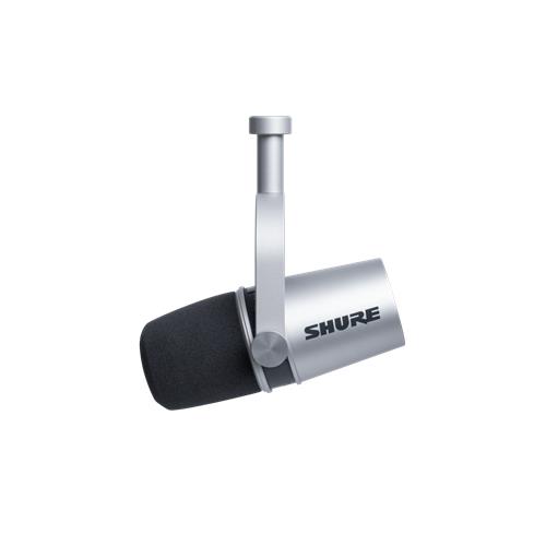 Microfono vocal dinamico hibrido XLR/USB plateado MV7-S Microfono vocal dinamico hibrido XLR/USB plateado MV7-S