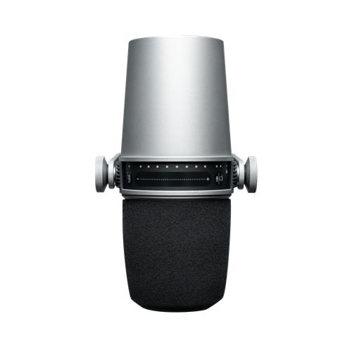 Microfono vocal dinamico hibrido XLR/USB plateado MV7-S Microfono vocal dinamico hibrido XLR/USB plateado MV7-S