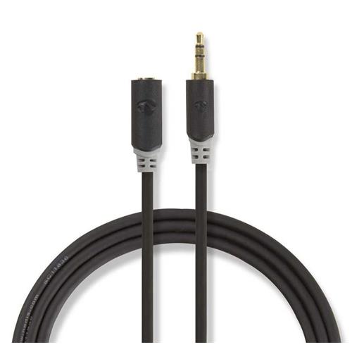 Cable audio Jack 3,5 estereo macho hembra 2m Nedis Cable audio Jack 3,5 estereo macho hembra 2m Nedis