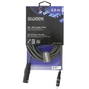 Cable XLR macho/RCA macho 5 mts