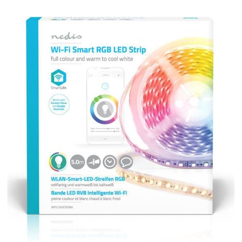 Tira led RGB Wifi 5mts IP65 Android iOS Nedis