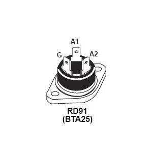 Triac BTA25-600B 600V 25A RD-91