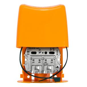 Amplificador Mastil NanoKom 3e/1s EasyF: UHF[dc]-VHFmix-FImix[dc] G 28 Televes
