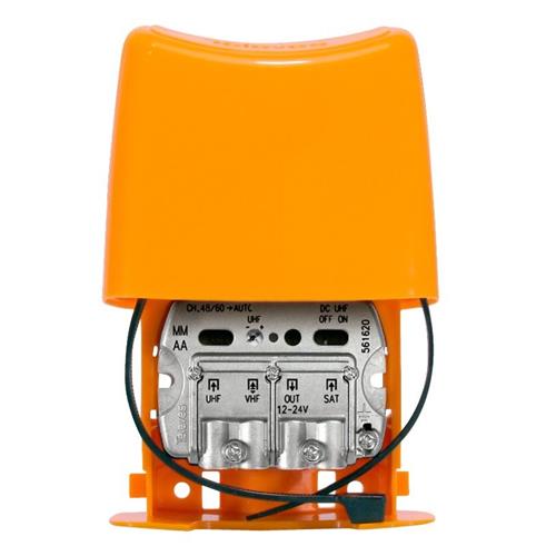 Amplificador Mastil NanoKom 3e/1s EasyF: UHF[dc]-VHFmix-FImix[dc] G 28 Televes
