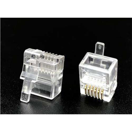 Conector telefono RJ12 6P/6C lengueta lateral izquierda