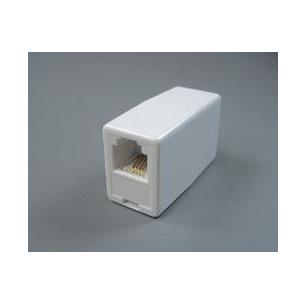Adaptador telefono 6P4C a 6P4C blanco