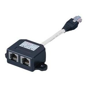 Doblador red con cable. RJ45x2 puertos