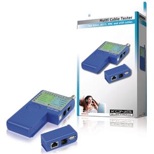 Comprobador cables Lan RJ45, USB,RCT-21 Konig