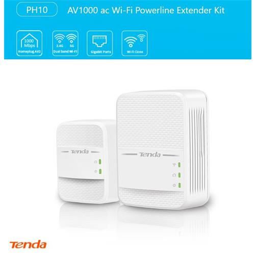 Kit PLC AV1000- Wifi AC Tenda PH10