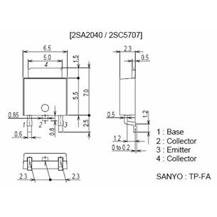 Transistor 2SC5707 NPN 50V 8A 15W TO-252