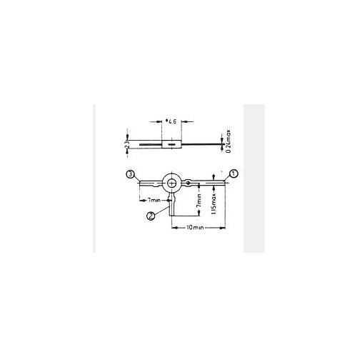 Transistor AF280 PNP germanio 20V 10mA 60mW SOT-37