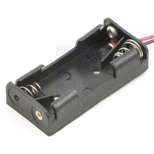Portapila 2 x AAA con cable conexion