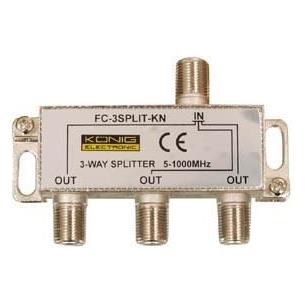 Repartidor 1 entrada 3 salidas 5-1000 mhz