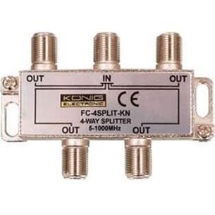 Repartidor 1 entrada 4 salidas 5-1000 mhz