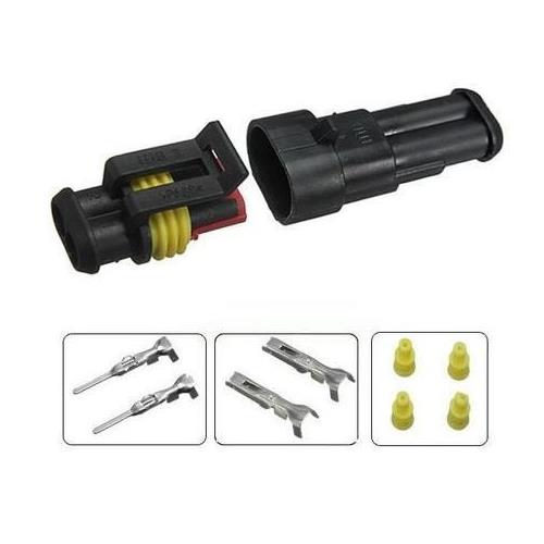 Conector M/H automovil 2C pareja