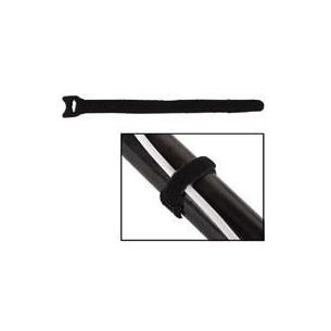 Cadeneta de velcro 205x12,5mm negro x 10u