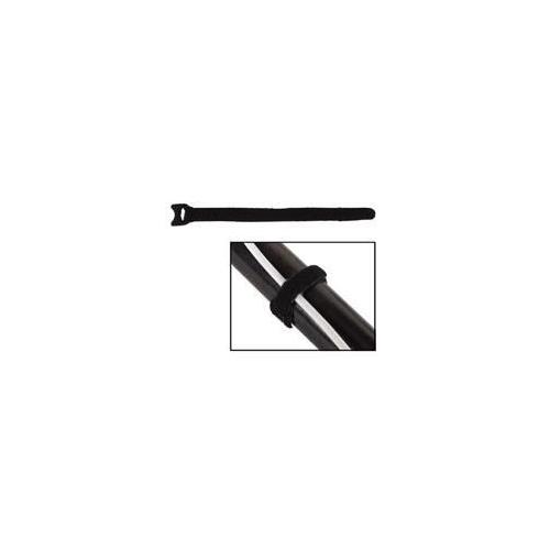 Cadeneta de velcro 205x12,5mm negro x 10u