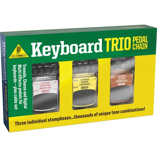 Paquete de 3 pedales de efectos Keyboard Trio TPK989