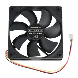 Ventilador 120x120x25 12Vdc casquillo