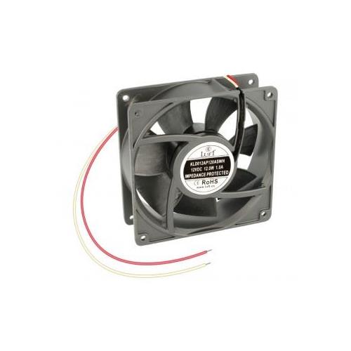 Ventilador 120x120x38 12Vdc casquillo cuerpo metalico