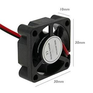 Ventilador 30x30x10 5Vdc casquillo 2 hilos con conector