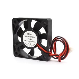 Ventilador 50x50x10 24Vdc casquillo 2 hilos con conector