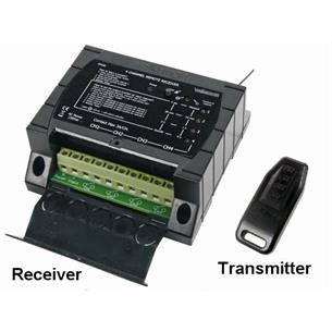 Kit emisor receptor mando a distancia 4 canales.
