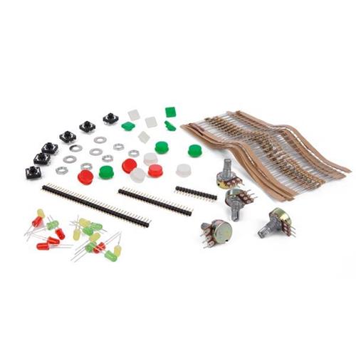 Kit basico de componentes y caja de plastico