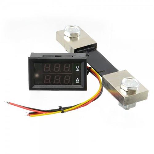 Instrumento digital de panel a led 100VDC 100ADC