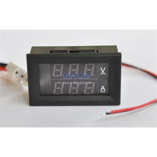 Instrumento digital de panel a led 100VDC 10ADC