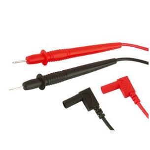 Juego cables de tester acodado 0,8m banana 4mm