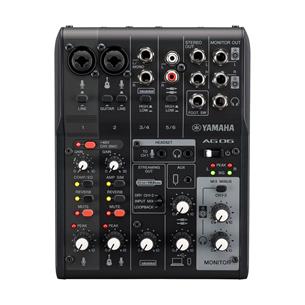 Mezclador audio 6 canales interface USB color negro AG06 MK2