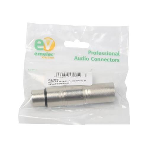 Adaptador XLR hembra 3P a XLR macho 5P EQ9081