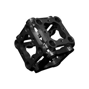 Cubo de union para estructura color negro FCAD FC CUBE 104