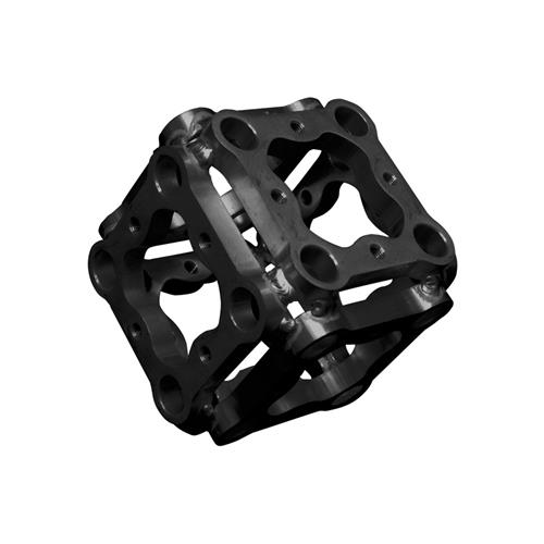 Cubo de union para estructura color negro FCAD FC CUBE 104
