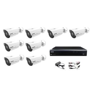 Kit grabador CCTV 8 Camaras Bullet 2Mp