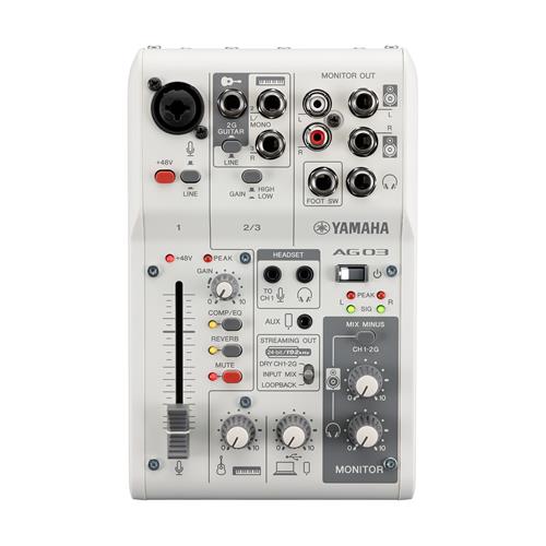 Mezclador audio 3 canales interface USB color blanco AG03 MK2 W Mezclador audio 3 canales interface USB color blanco AG03 MK2 W