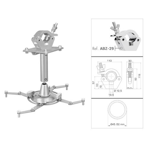 Soporte universal proyector para truss con abrazadera PTR-14/G