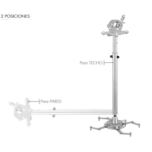 Soporte telescopico proyector para truss con abrazadera PTR-15/G Soporte telescopico proyector para truss con abrazadera PTR-15/G