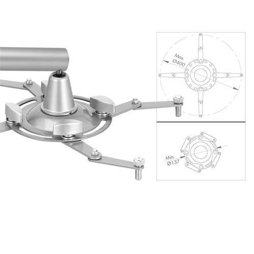 Soporte telescopico proyector para truss con abrazadera PTR-15/G