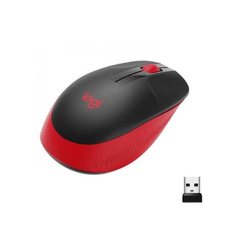 Raton Optico USB Logitech M190 Negro/Rojo