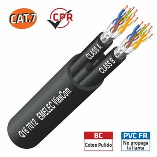 Cable network 2 x Cat.7 S/FTP 600Mhz PVC Q16-7012 2