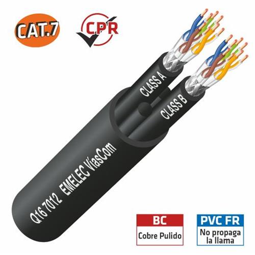 Cable network 2 x Cat.7 S/FTP 600Mhz PVC Q16-7012